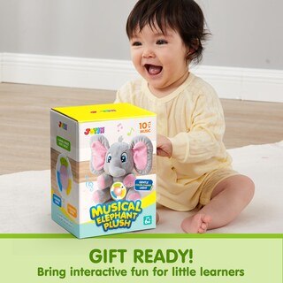 Foto 7 | Peluche Joyin Musical Elephant Con Música Y Luz Para Más De 6 Meses - Venta Internacional.