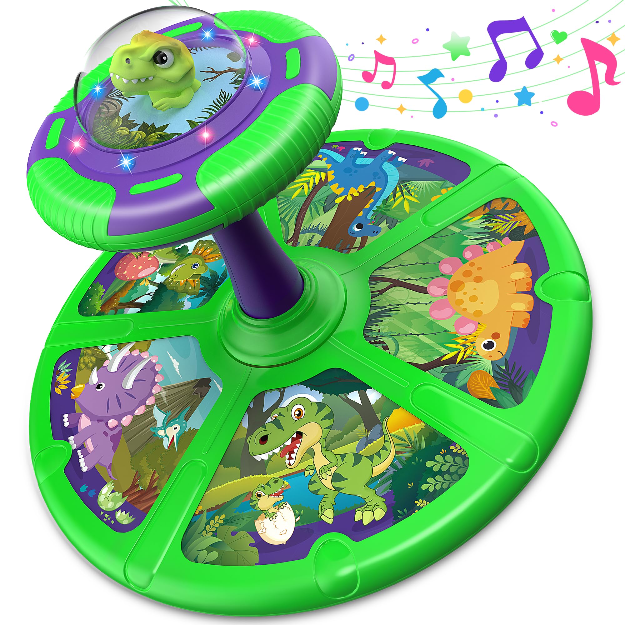 Foto 2 pulgar | Dinosaurio Flooyes De Juguete Sit And Spin Para Niños de 1 a 3 Años - Venta Internacional