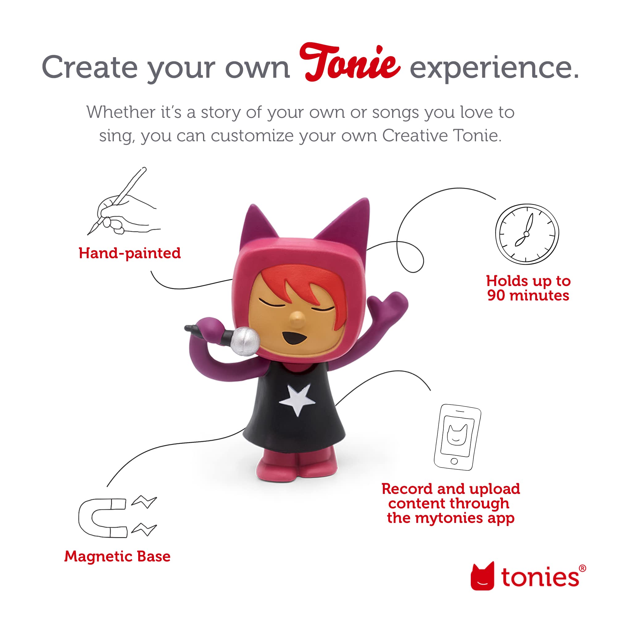 Foto 4 pulgar | Almacenamiento Creativo de 90 Minutos De Personaje De Audio Tonies Singer - Venta Internacional