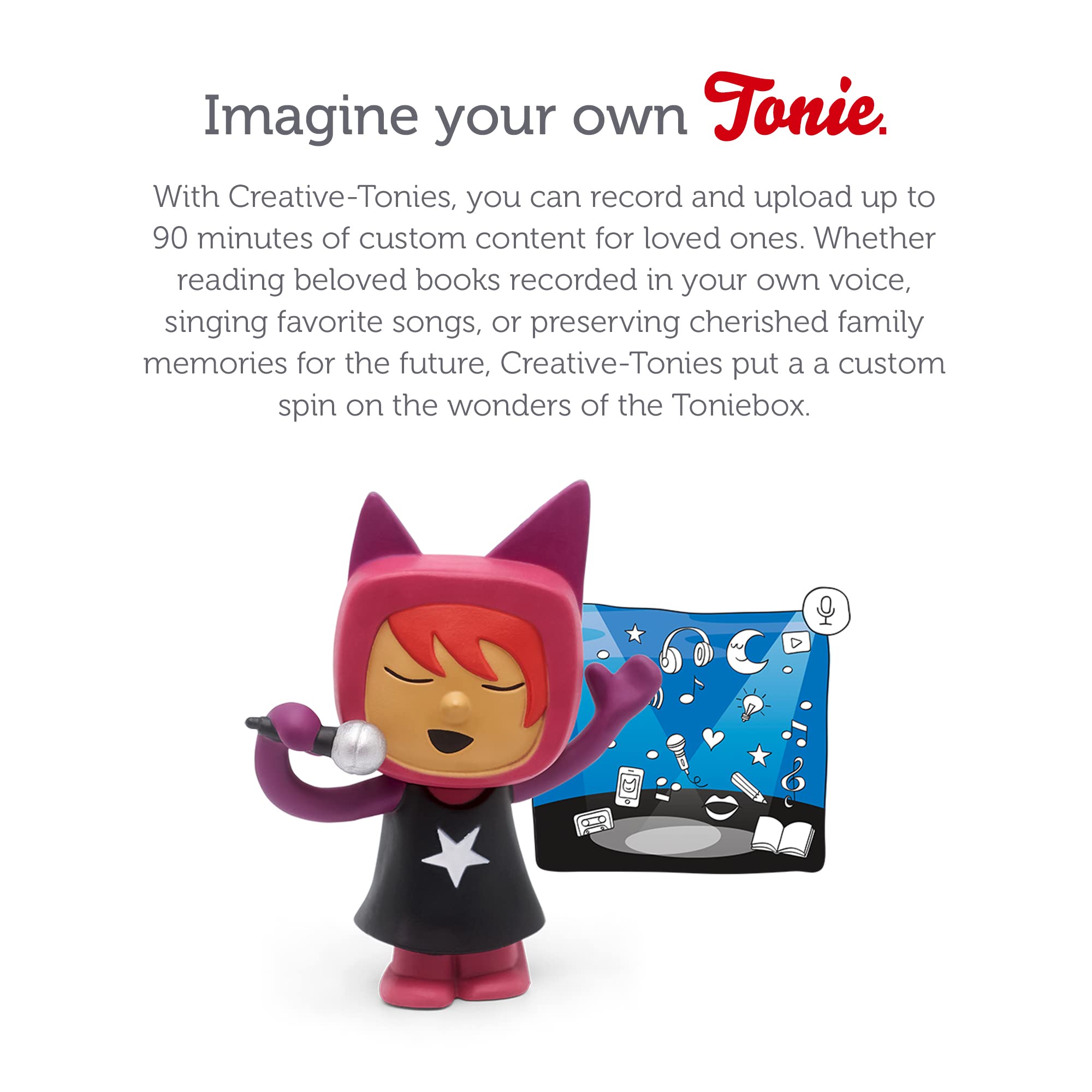 Foto 5 pulgar | Almacenamiento Creativo de 90 Minutos De Personaje De Audio Tonies Singer - Venta Internacional