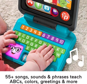 Foto 3 | Laptop De Juguete Fisher-price Laugh & Learn Let's Connect Durante Más De 6 Meses - Venta Internacional.