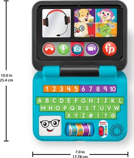 Foto 5 | Laptop De Juguete Fisher-price Laugh & Learn Let's Connect Durante Más De 6 Meses - Venta Internacional.