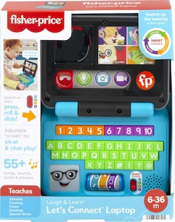 Foto 6 | Laptop De Juguete Fisher-price Laugh & Learn Let's Connect Durante Más De 6 Meses - Venta Internacional.