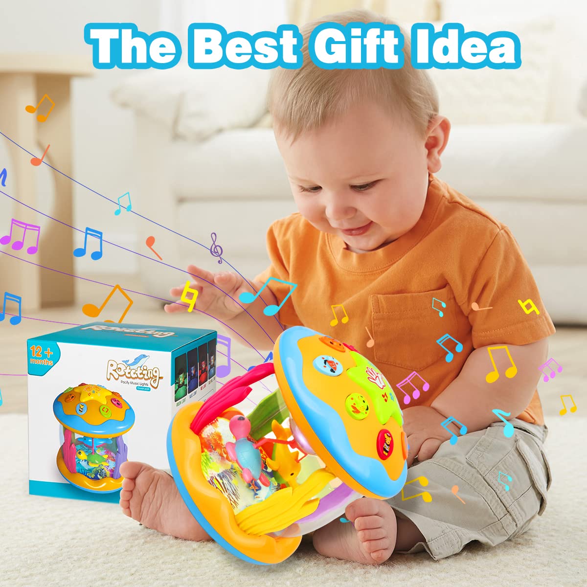 Foto 7 pulgar | Juguete Para Bebés Aboosam Musical Learning De 6 A 18 Meses Con Luz Giratoria - Venta Internacional.