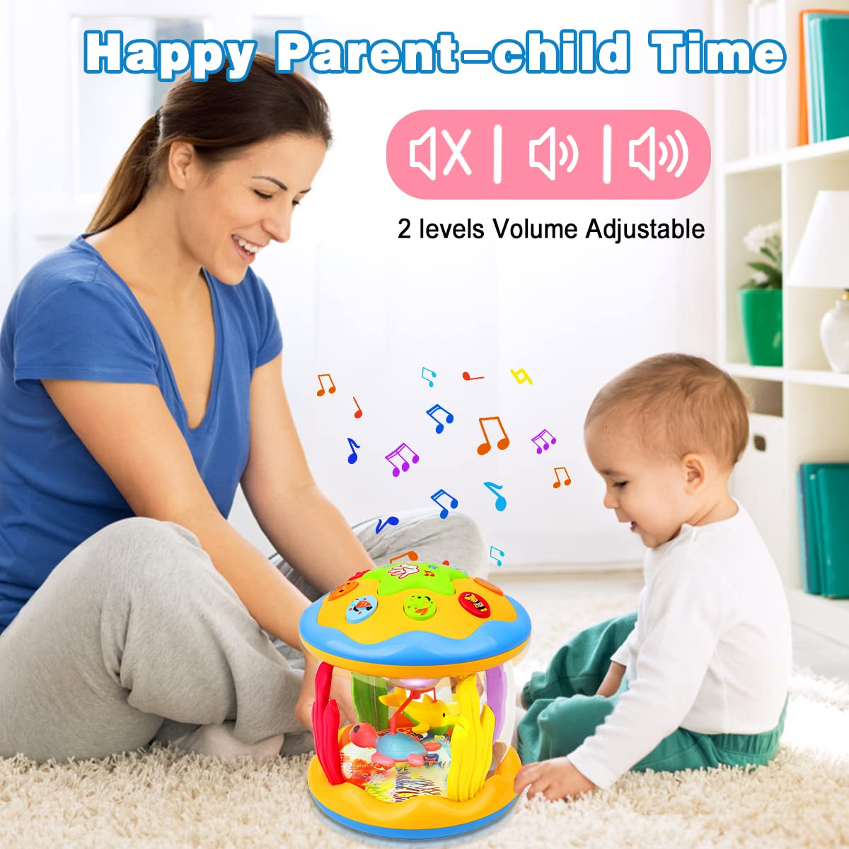 Foto 8 pulgar | Juguete Para Bebés Aboosam Musical Learning De 6 A 18 Meses Con Luz Giratoria - Venta Internacional.