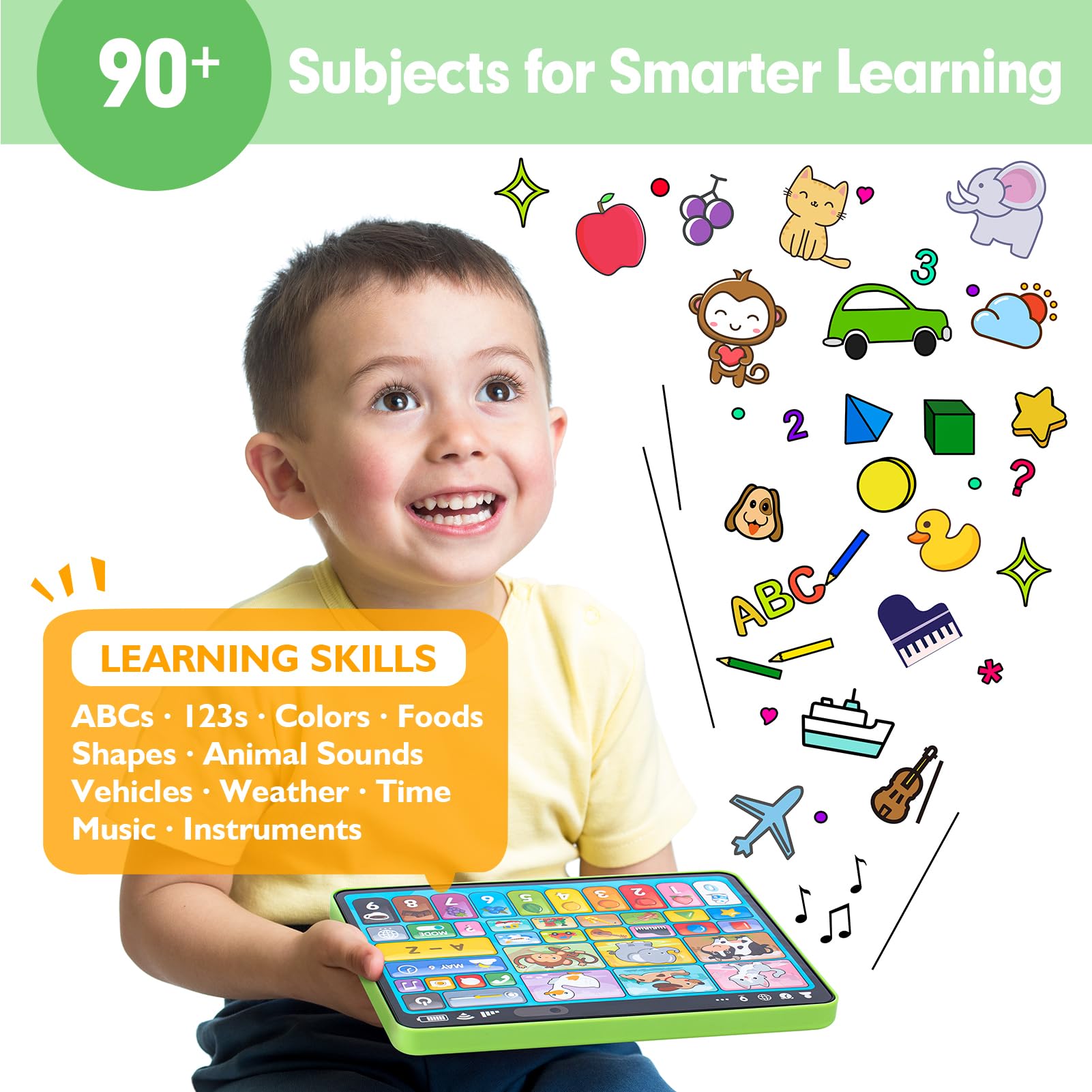 Foto 3 pulgar | Tableta De Aprendizaje Hahaland Para Niños Pequeños De 1 A 3 Años Con Música Y Luces - Venta Internacional.