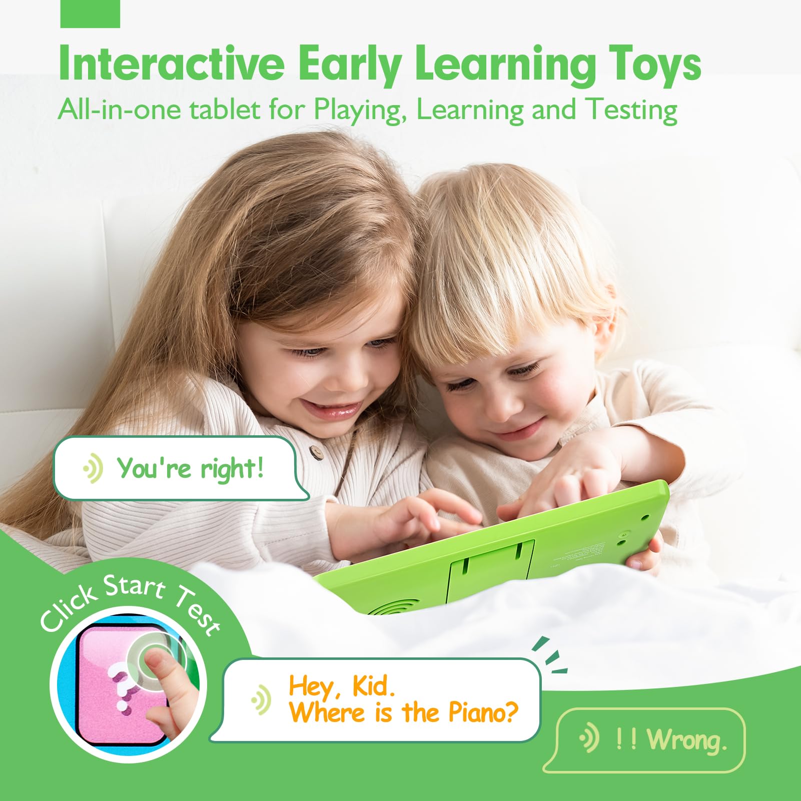 Foto 7 pulgar | Tableta De Aprendizaje Hahaland Para Niños Pequeños De 1 A 3 Años Con Música Y Luces - Venta Internacional.