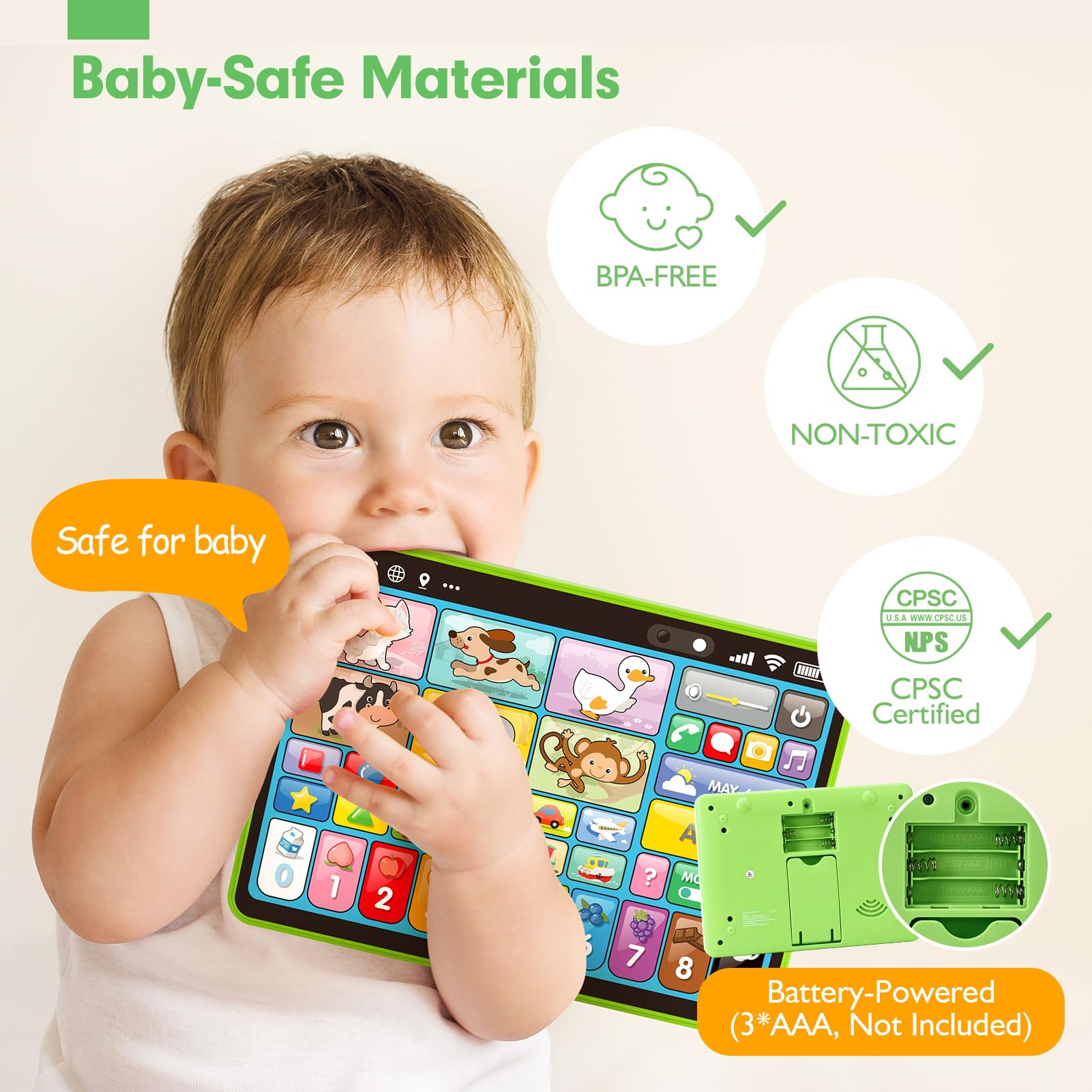 Foto 8 pulgar | Tableta De Aprendizaje Hahaland Para Niños Pequeños De 1 A 3 Años Con Música Y Luces - Venta Internacional.