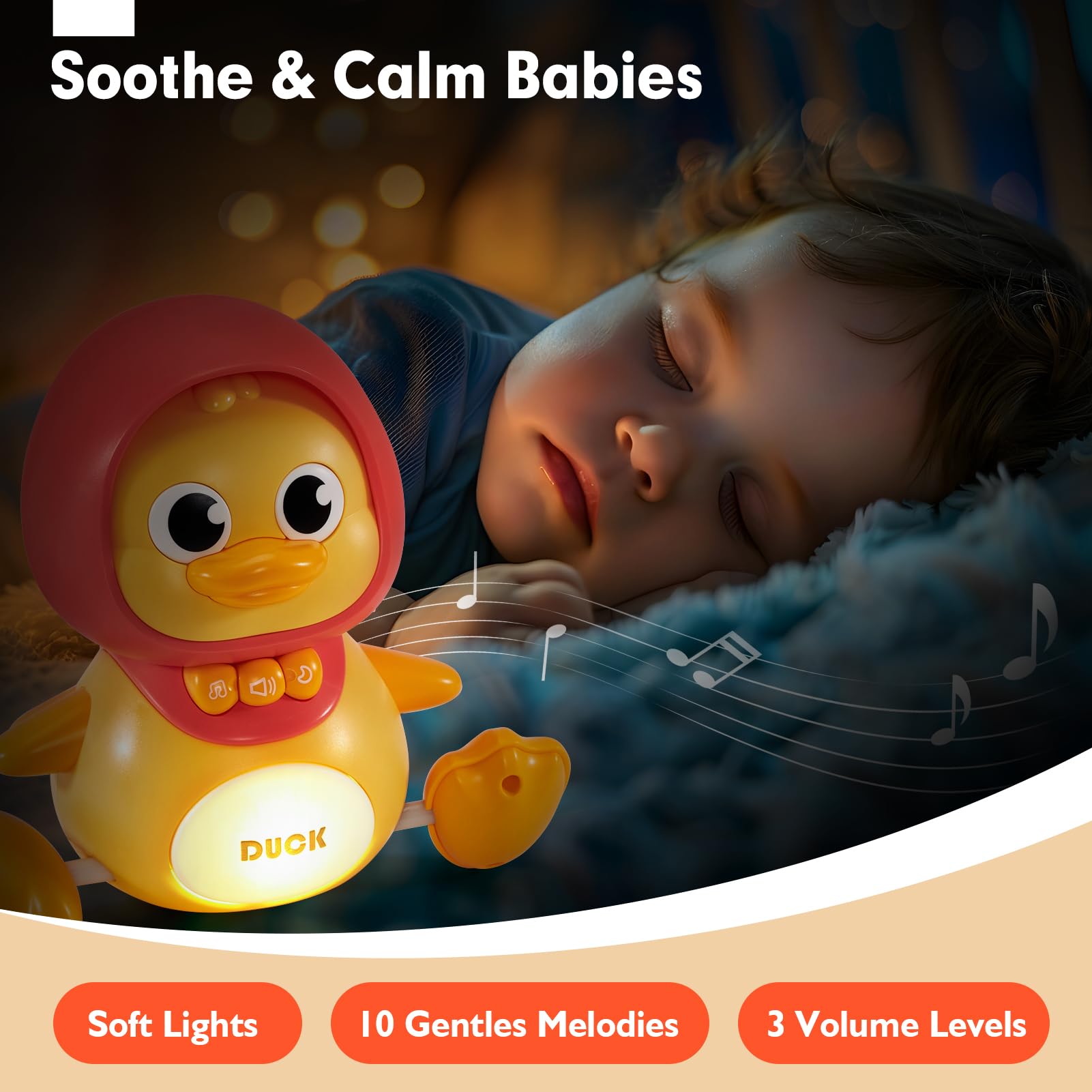 Foto 6 pulgar | Crawling Baby Toys Hahaland Musical Mother Duck Con Patitos - Venta Internacional.