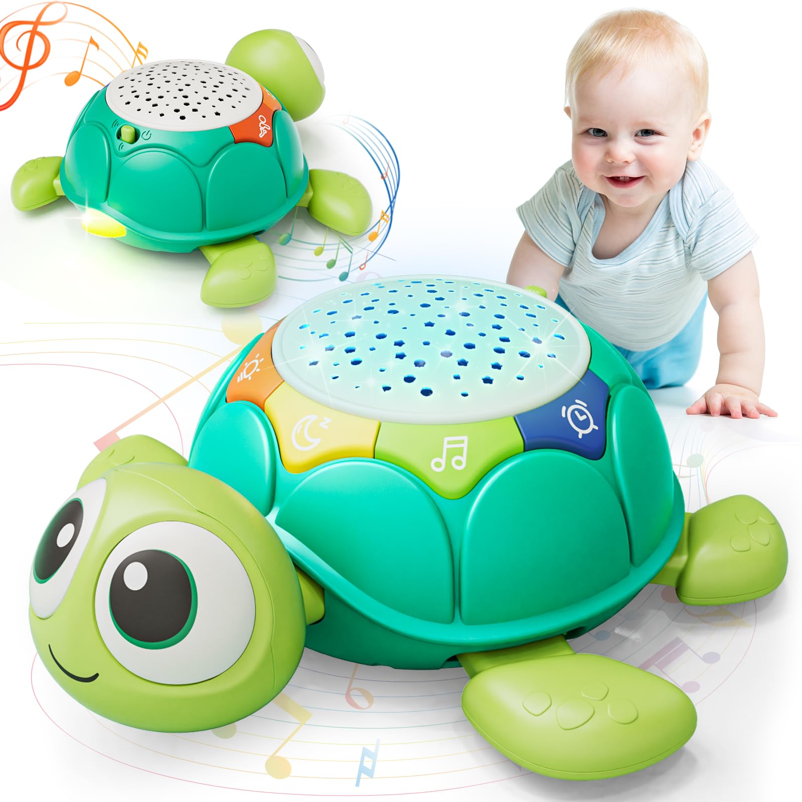 Juguete Para Gatear Lehoo Castle Turtle Con Luz Y Sonido De 6 A 18 Meses - Venta Internacional.