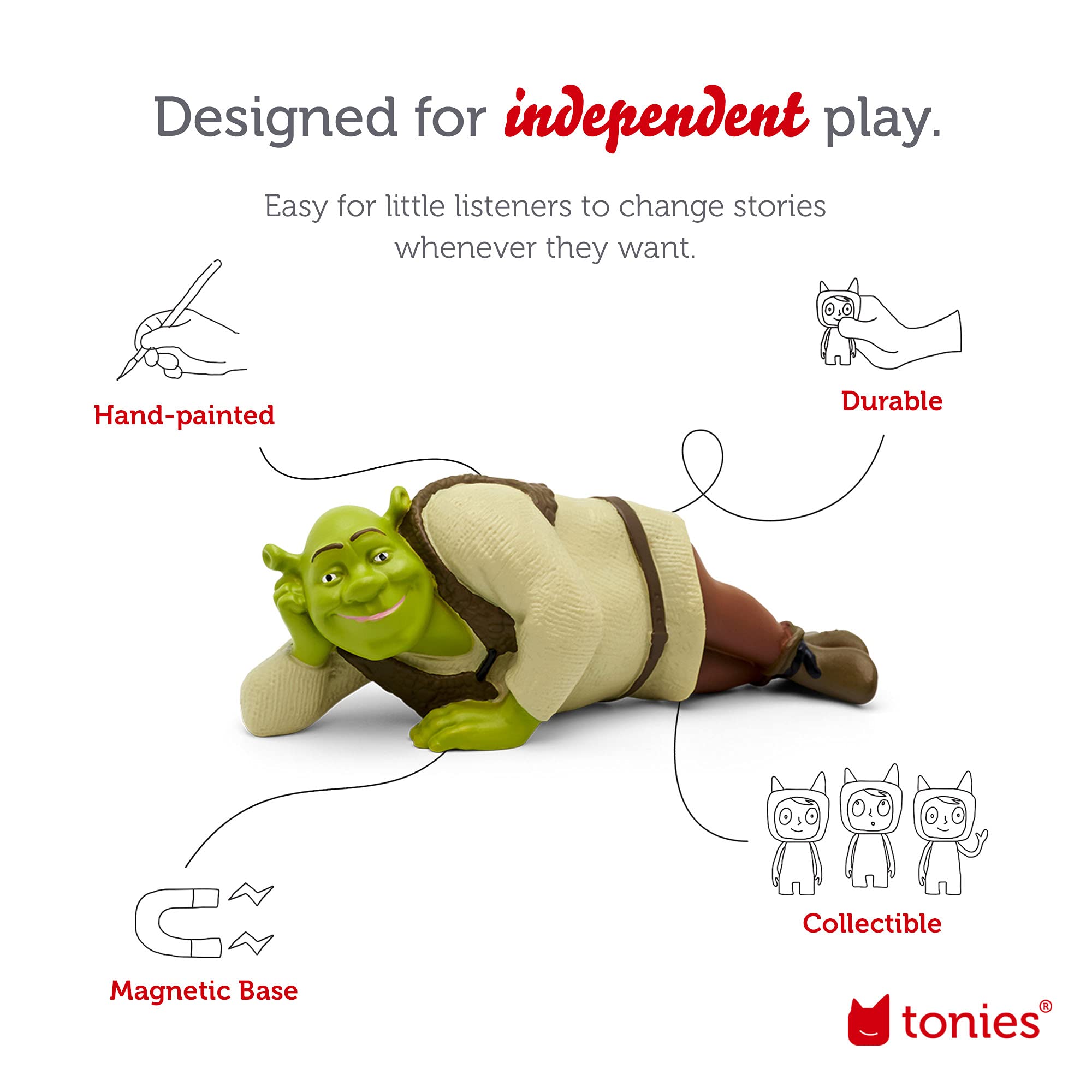 Foto 4 pulgar | Reproducción De Audio Del Personaje Tonies Shrek Con 10 Capítulos De 90 Minutos - Venta Internacional.