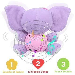 Foto 5 | Peluche con Música Elefante Aitbay - Venta Internacional