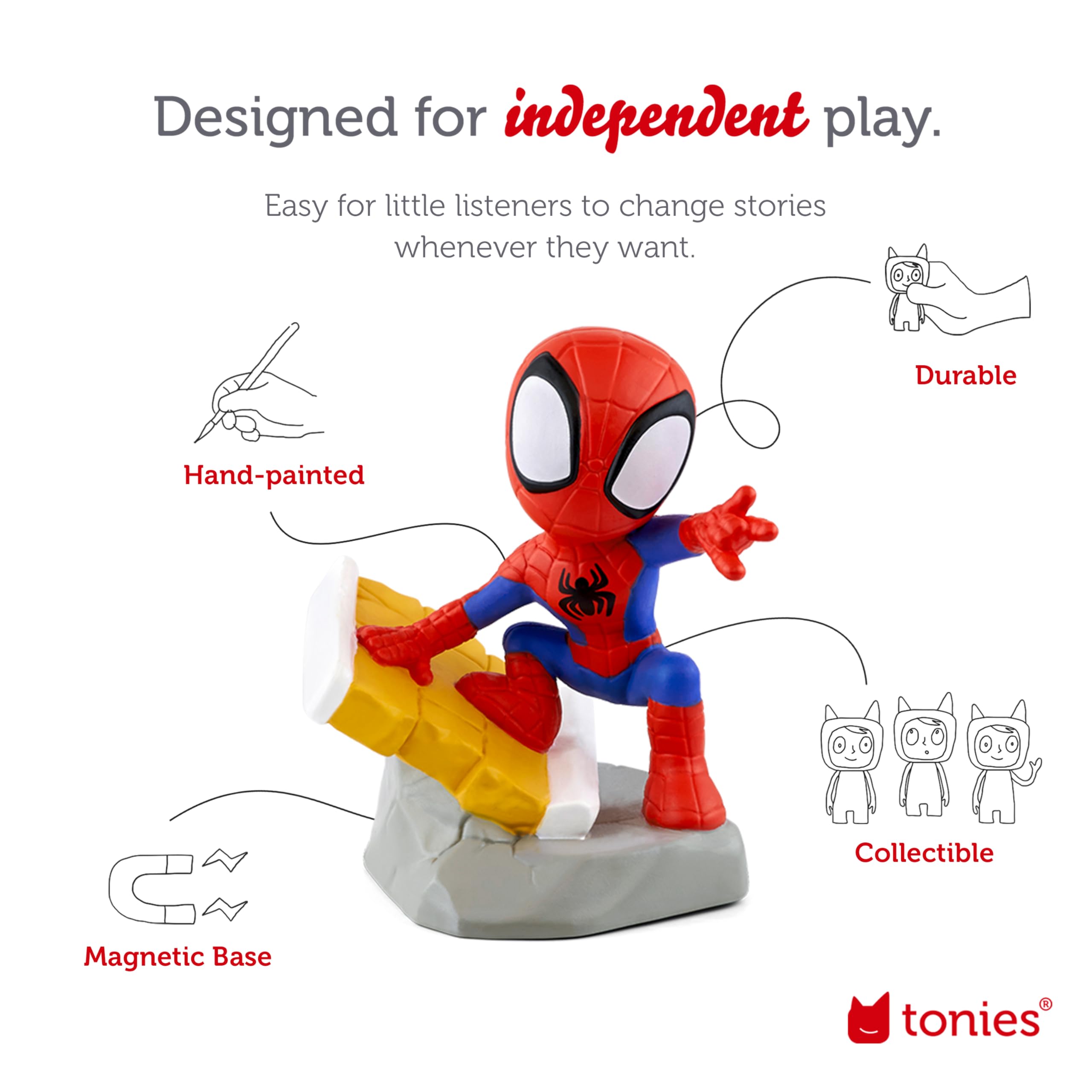 Foto 3 | Reproducción De Audio: Personaje: Tonies, Spidey, Marvel, Spidey Friends - Venta Internacional.