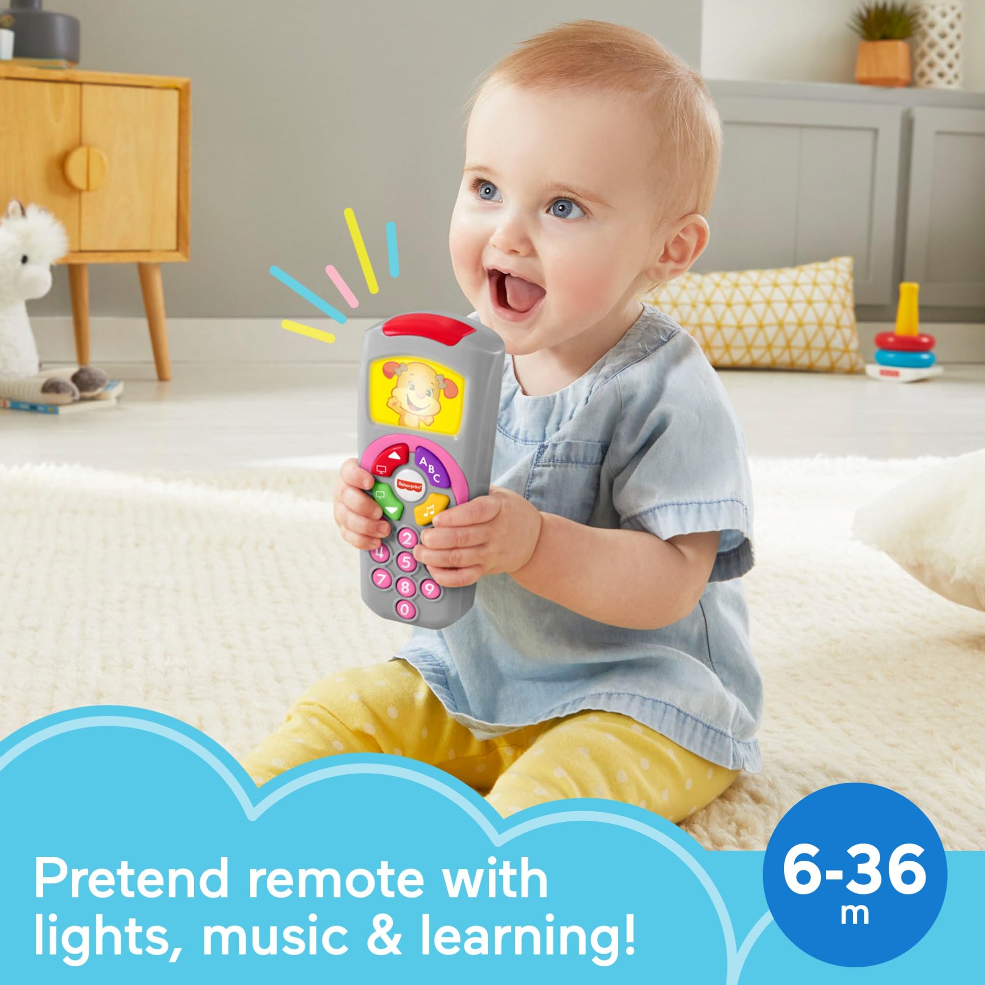 Foto 3 pulgar | Juguete De Aprendizaje Para Bebés Fisher-price Laugh & Learn Sis' Remote - Venta Internacional.