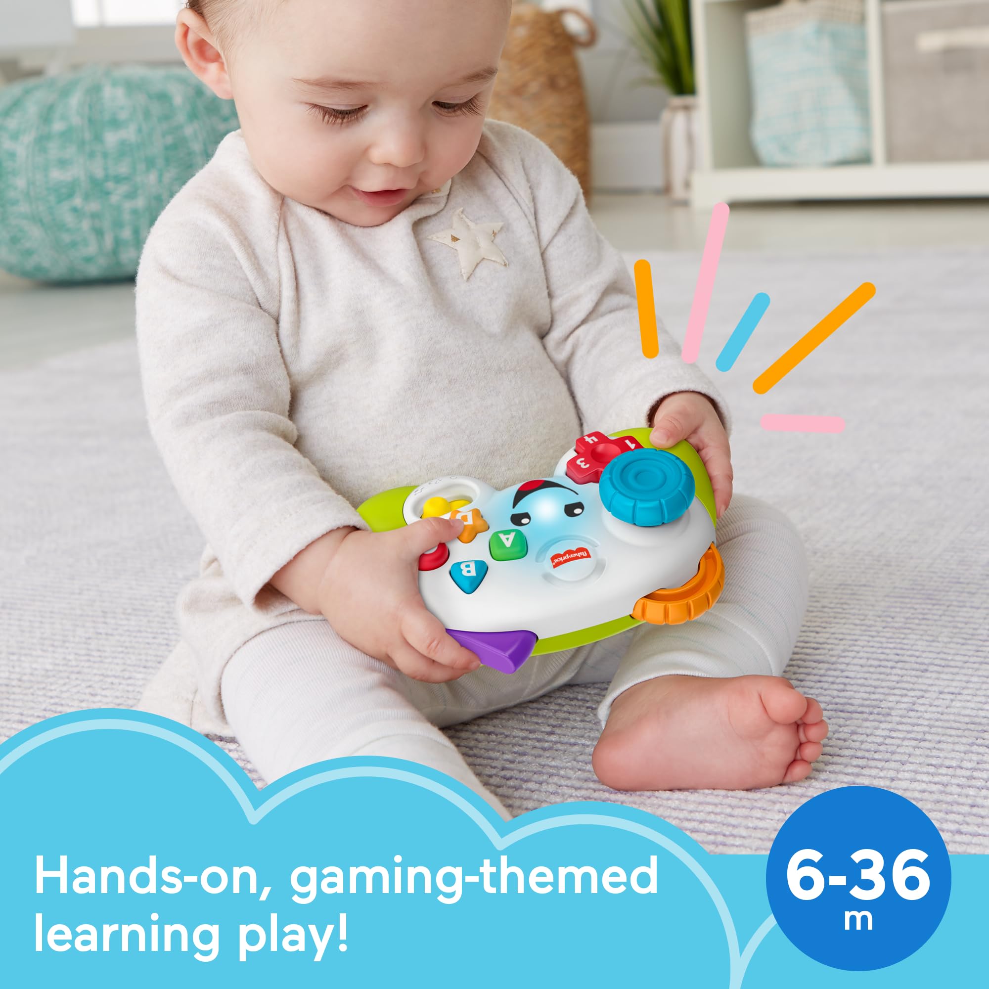 Foto 3 pulgar | Controlador De Juguetes Fisher-price Laugh & Learn Para Más De 6 Meses, Color Verde - Venta Internacional.