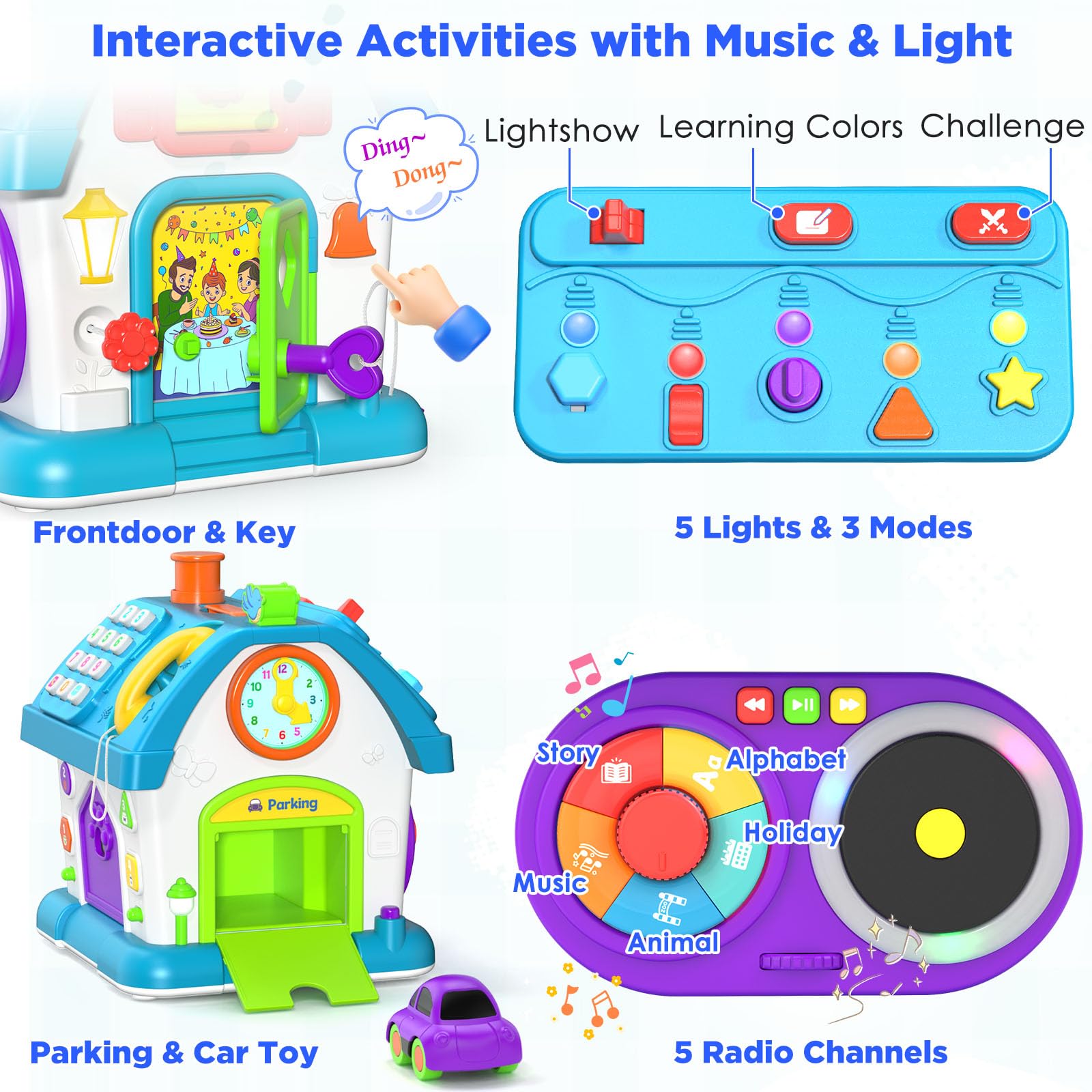 Foto 6 pulgar | Juguete Montessori Vahome Musical 14 en 1 para Bebe 1 A 2 Años - Venta Internacional