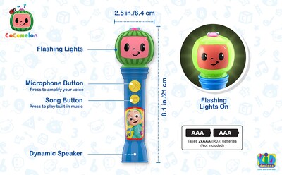 Foto 4 | Micrófono Musical Para Niños Pequeños Ekids Co-070 Cocomelon Toy - Venta Internacional.