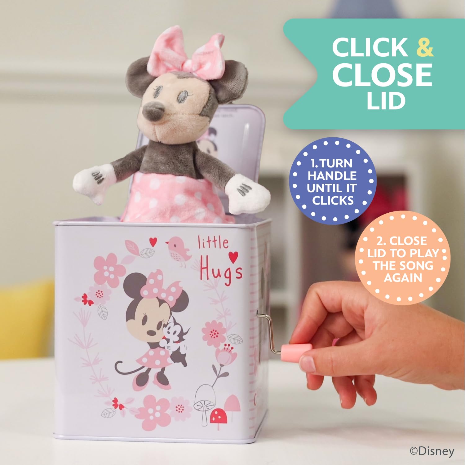 Foto 6 pulgar | Juguete Musical Disney Baby Minnie Mouse Jack-in-the-box Pink - Venta Internacional