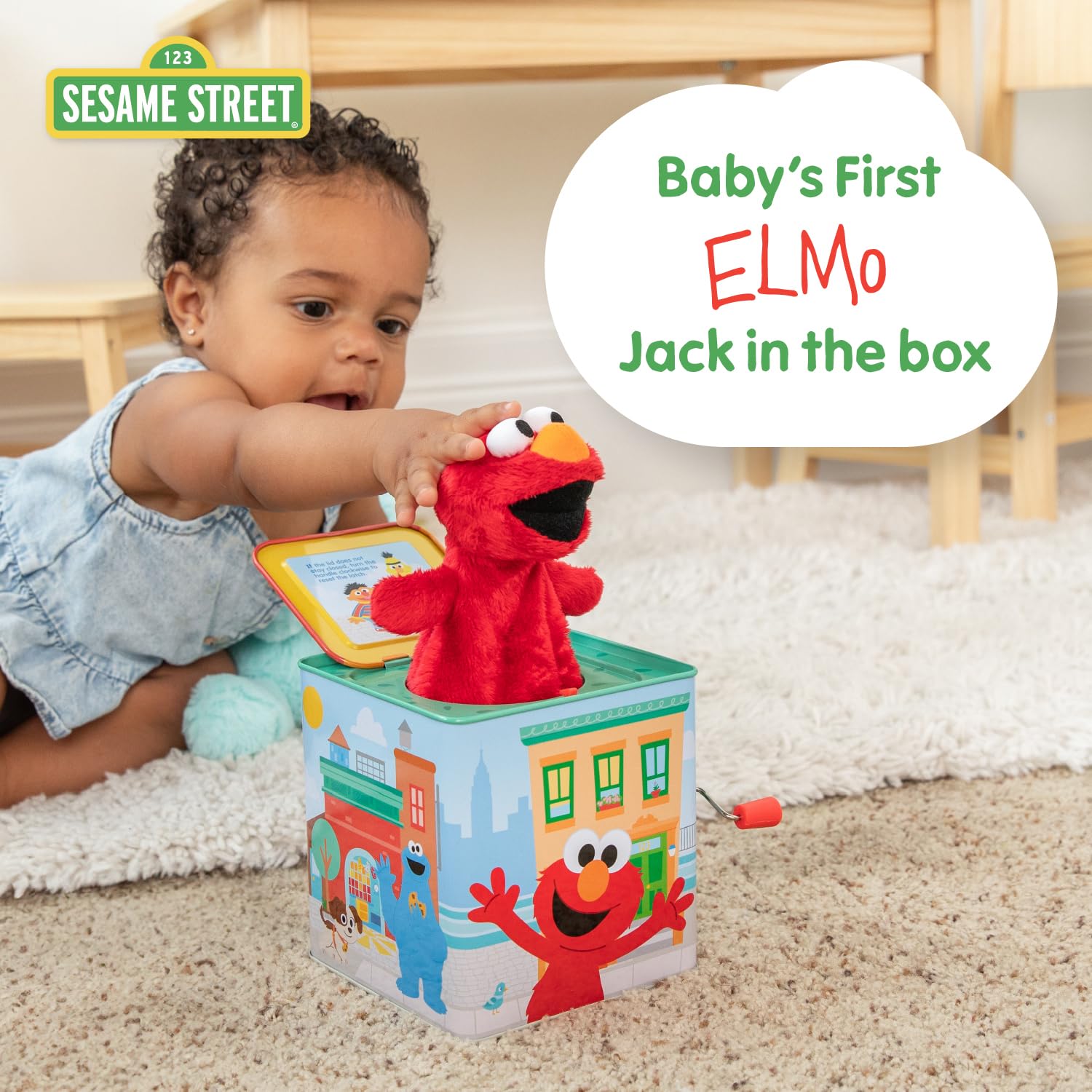 Foto 2 | Los Niños De Jack In The Box Preferían Elmo Sesame Street - Venta Internacional.