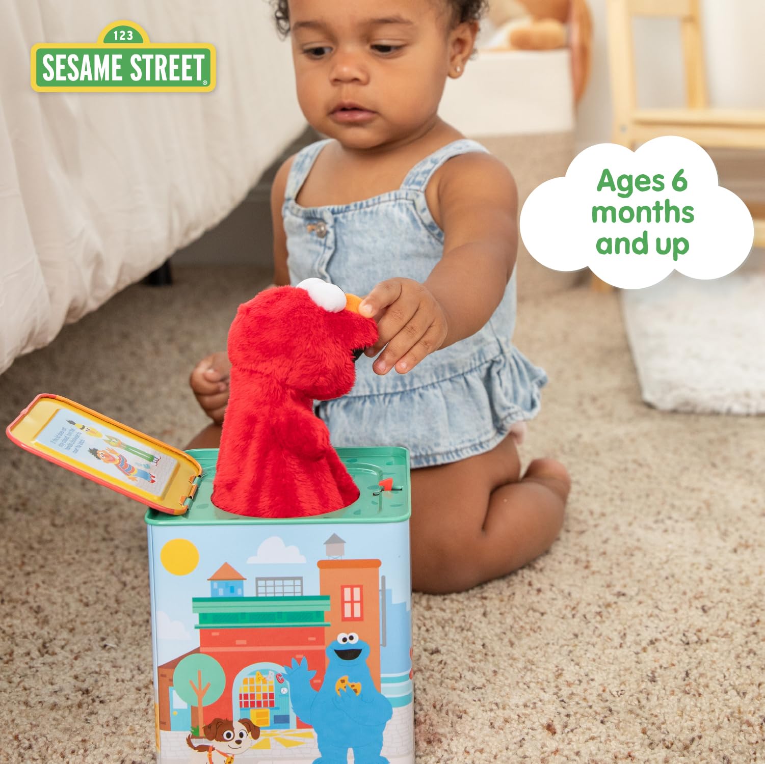 Foto 5 | Los Niños De Jack In The Box Preferían Elmo Sesame Street - Venta Internacional.