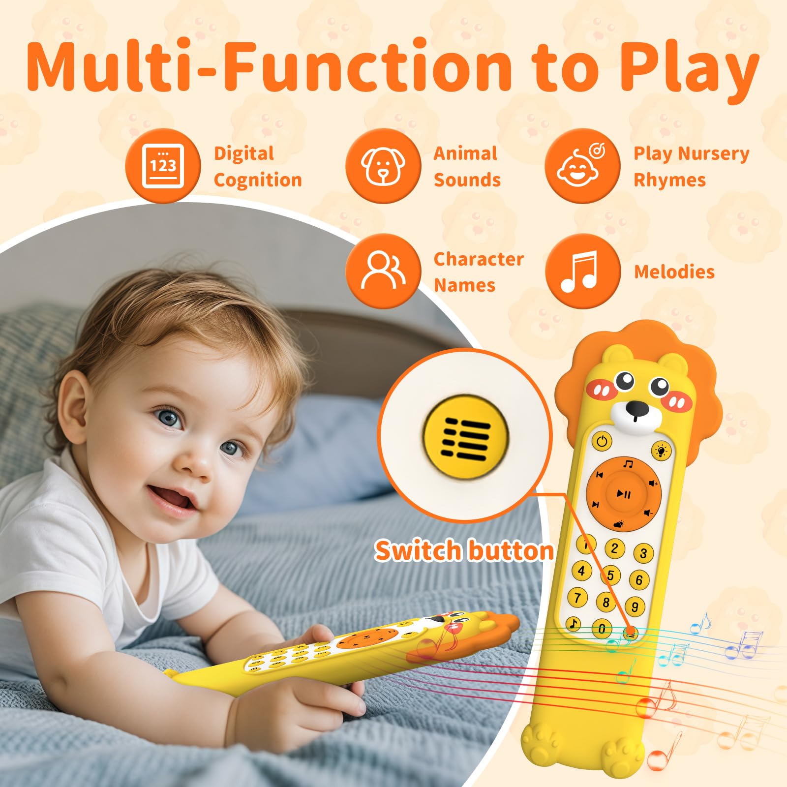 Foto 5 pulgar | Control Interactivo Aprilwolf de Juguete con Sonido-Venta Internacional