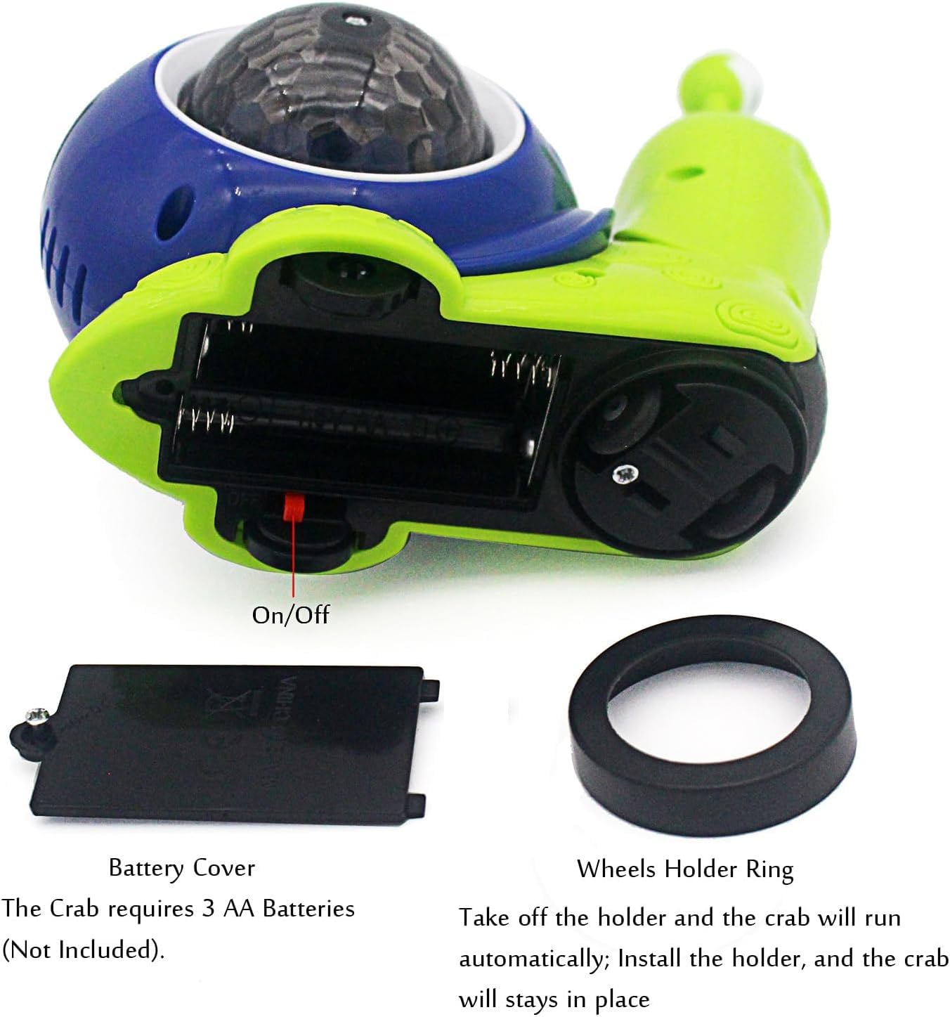Foto 7 pulgar | Juguete Luminoso Con Forma De Caracol Arrastrándose, Con Luz, Música Para Bebé, Color Verde - Venta Internacional.