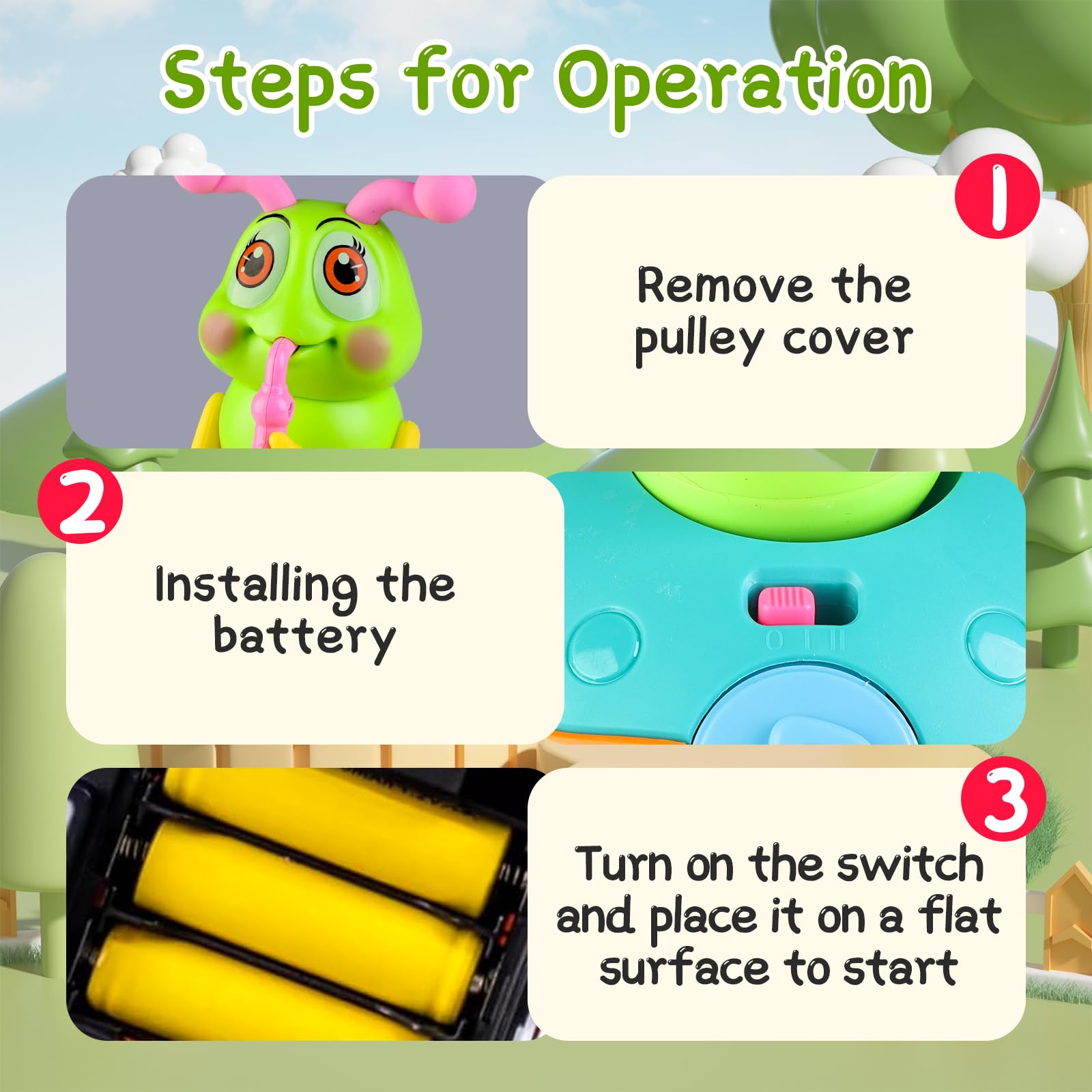 Foto 5 | Saxofón Eléctrico Musical Caterpillar De Juguete Para Niños De Más De 3 Años - Venta Internacional.