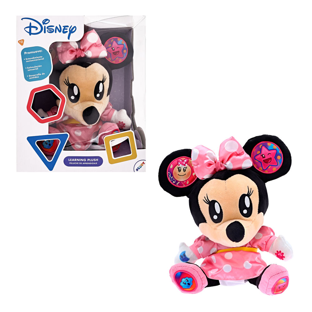Peluche De Aprendizaje Ruz Disney Ludy (minnie Mouse 25 Cm Rosa)