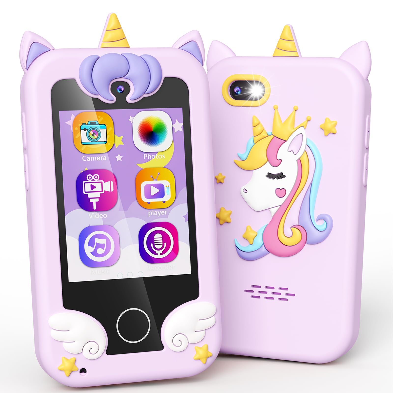 Foto 2 pulgar | Smartphone De Juguete Kikapabi Unicorn Con Cámara De Música Games 3-8y - Venta Internacional.