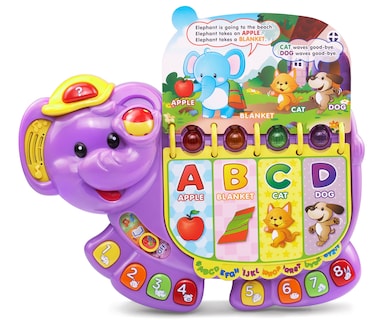 Foto 2 | Toy Vtech Touch And Teach Elephant Purple Para Niños De 1 A 3 Años - Venta Internacional.