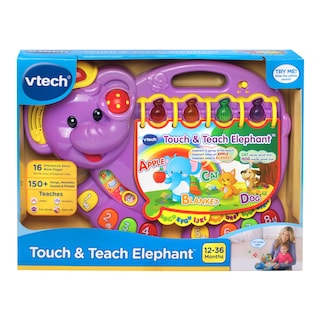 Foto 5 | Toy Vtech Touch And Teach Elephant Purple Para Niños De 1 A 3 Años - Venta Internacional.