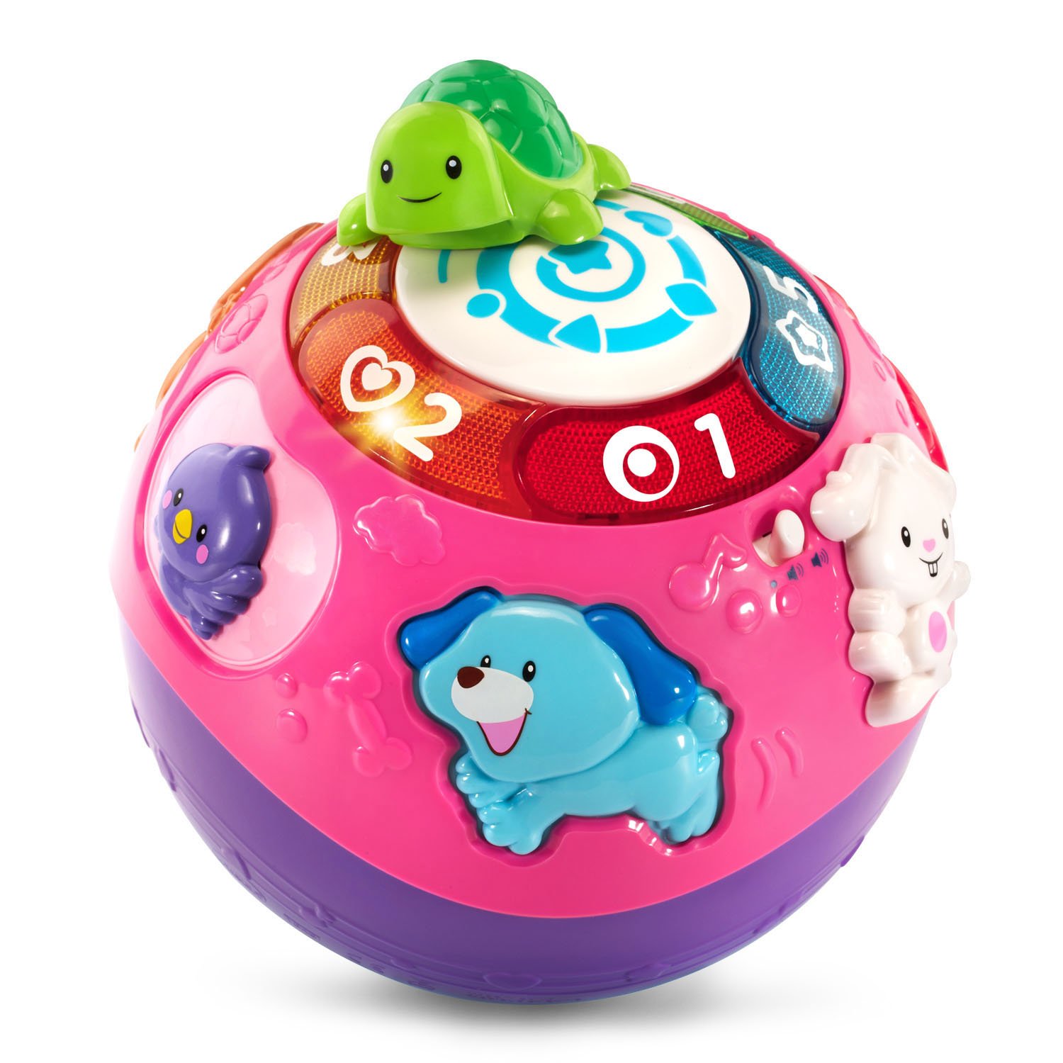 Foto 2 pulgar | Pelota Vtech Wiggle And Crawl Para Niños De 6 A 3 Años, Color Morado, Con Sonido - Venta Internacional.
