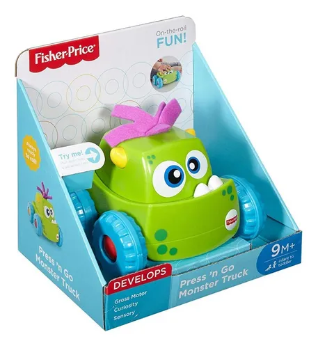 Foto 2 pulgar | Juguete Fisher-price Monstruo Presiona Y Persigue Drg14 Color Verde