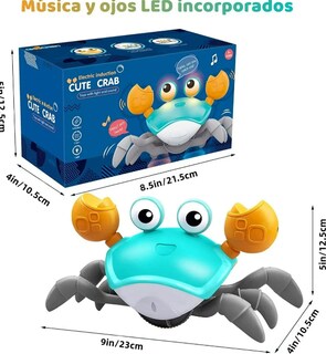 Foto 2 | Xtellar Interactivo Juguete Educativo Cangrejo Con Música Y Sensor Para Bebés