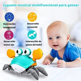 Foto 4 | Xtellar Interactivo Juguete Educativo Cangrejo Con Música Y Sensor Para Bebés