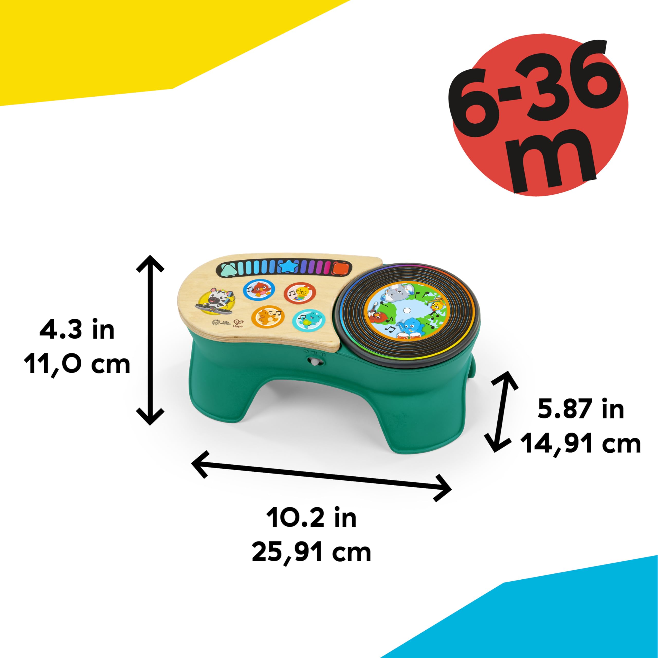 Foto 8 pulgar | Tocadiscos Para Juguetes Musicales Baby Einstein + Hape Dj Discovery - Venta Internacional.