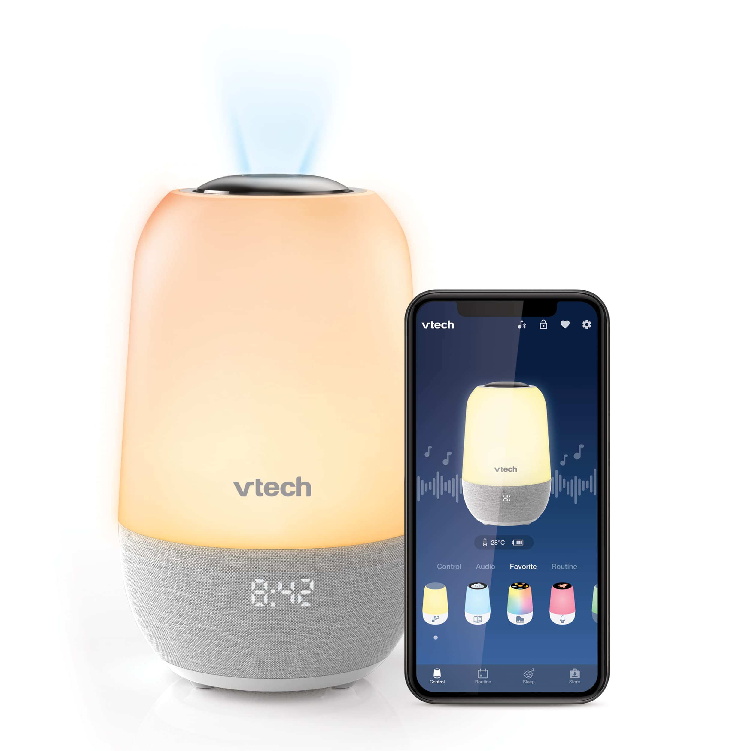 Foto 2 pulgar | Soothing Sleep Trainer Vtech Bc8313 V-hush Con Altavoz Bluetooth - Venta Internacional.