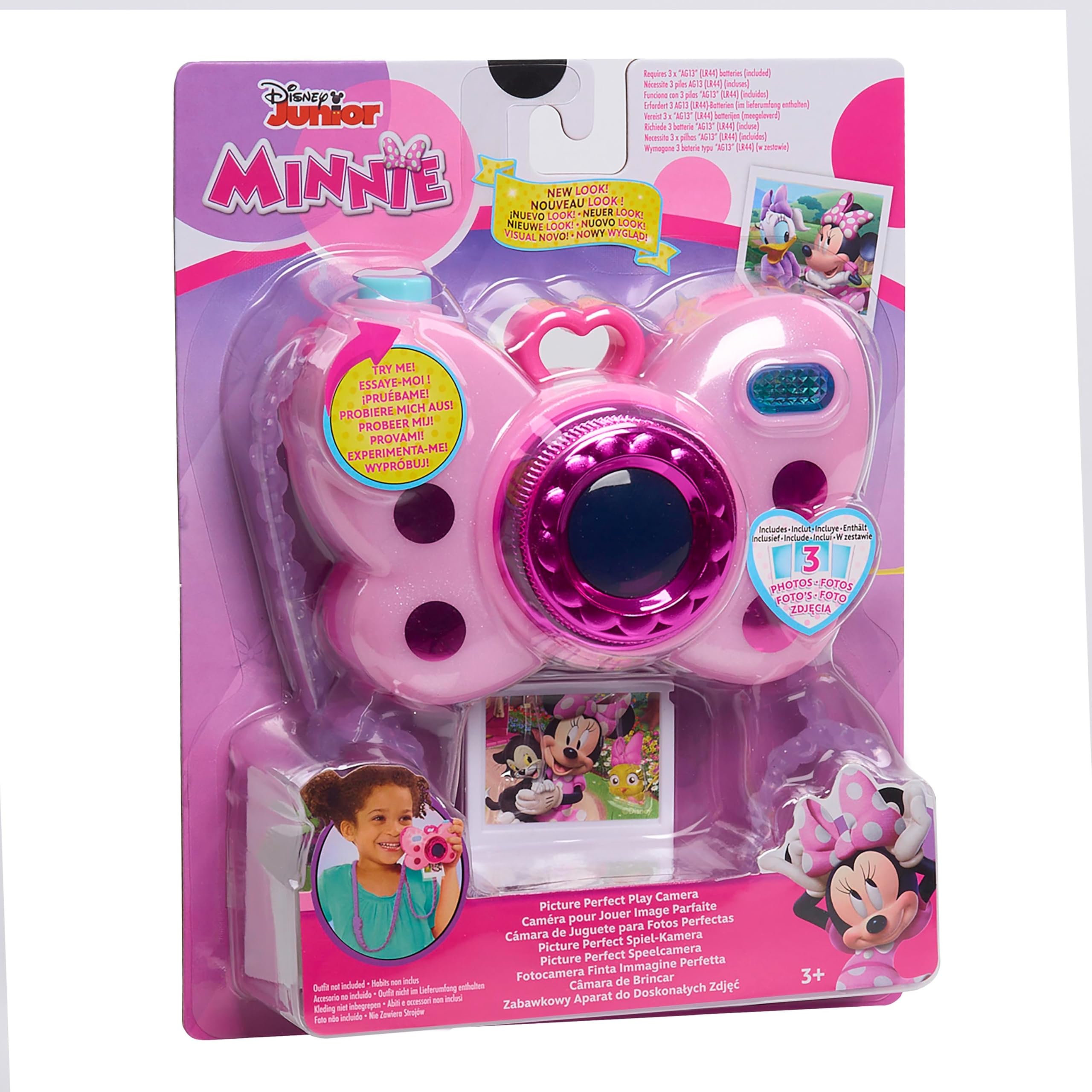 Foto 6 pulgar | Cámara De Juguete Just Play Disney Junior Minnie Mouse Con Luces Y Sonidos - Venta Internacional.
