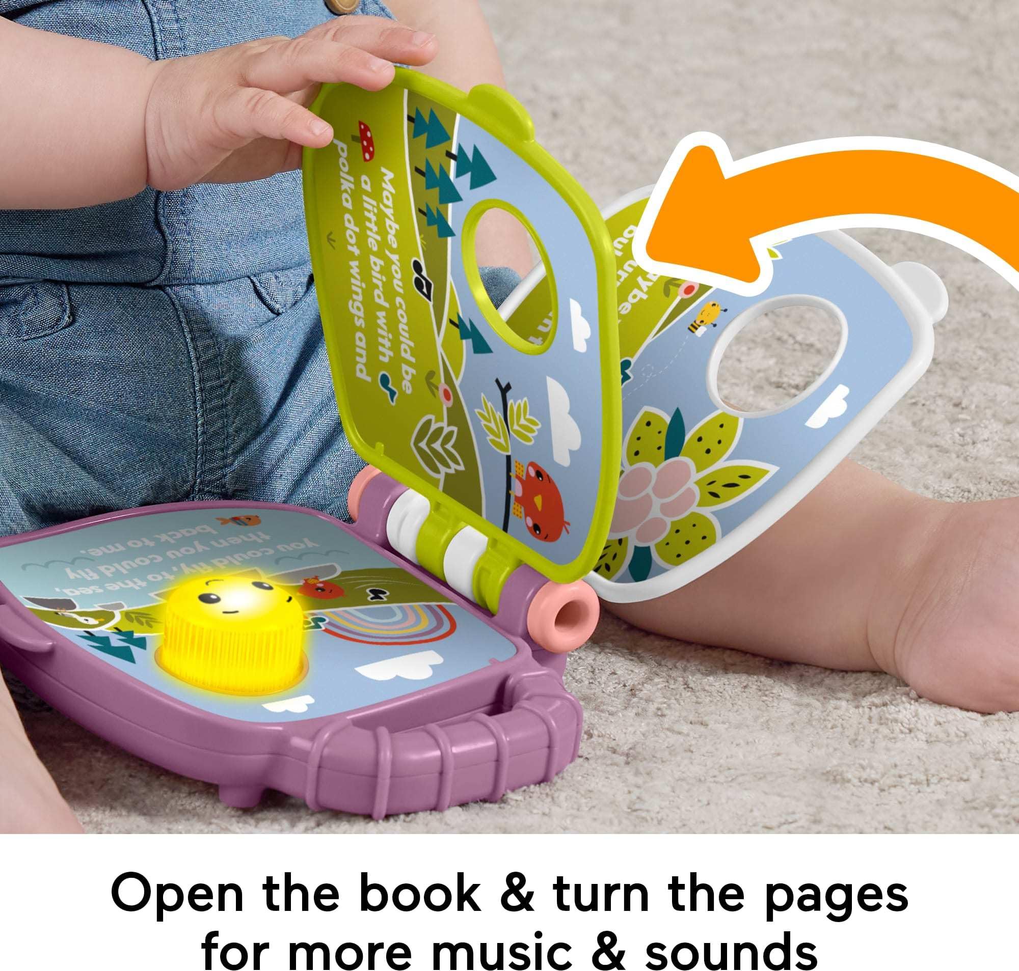 Foto 5 pulgar | Libro De Cuentos Musical Toy Fisher-price Baby Monkey, Morado, 6+m - Venta Internacional.