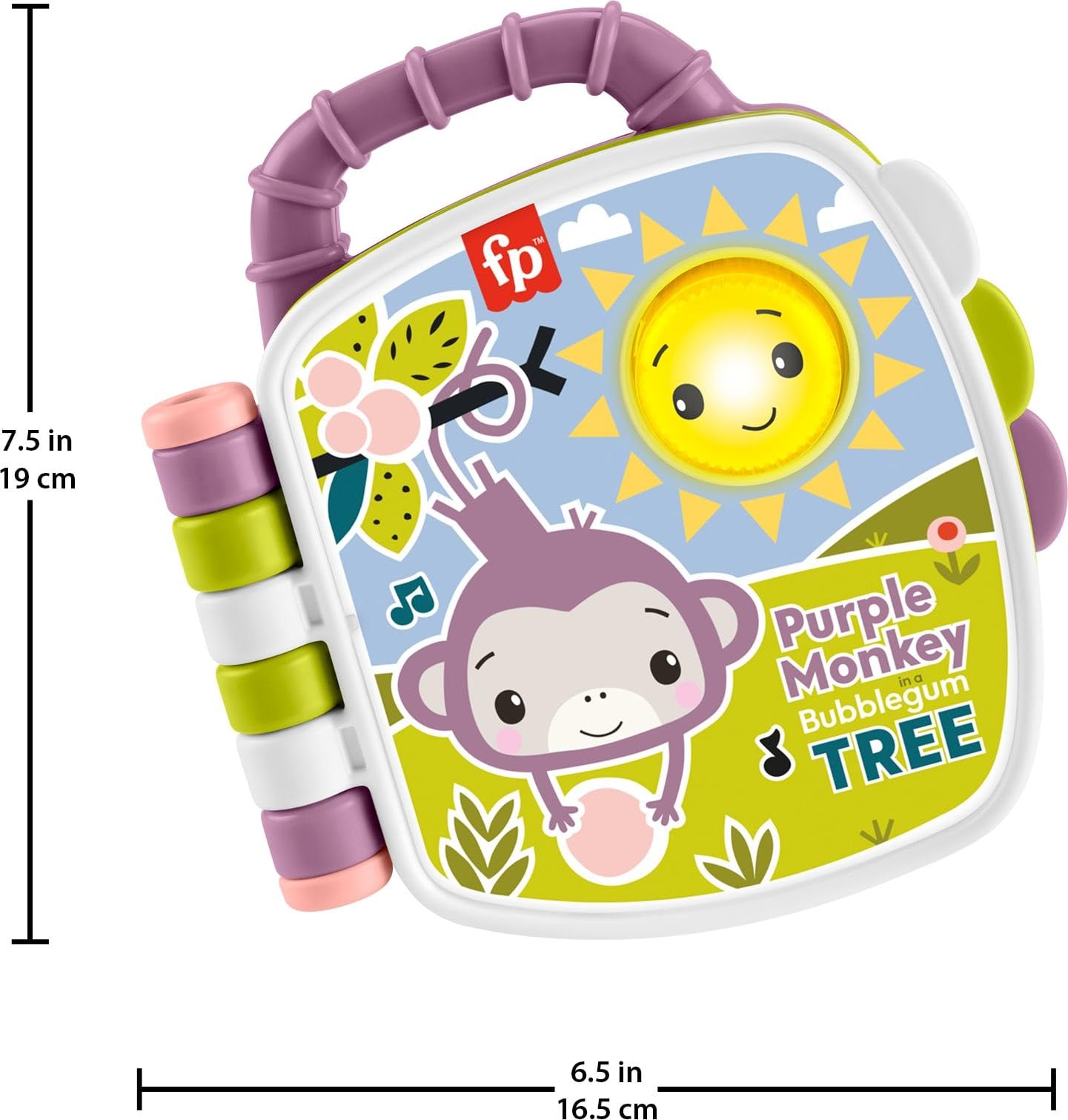 Foto 6 pulgar | Libro De Cuentos Musical Toy Fisher-price Baby Monkey, Morado, 6+m - Venta Internacional.