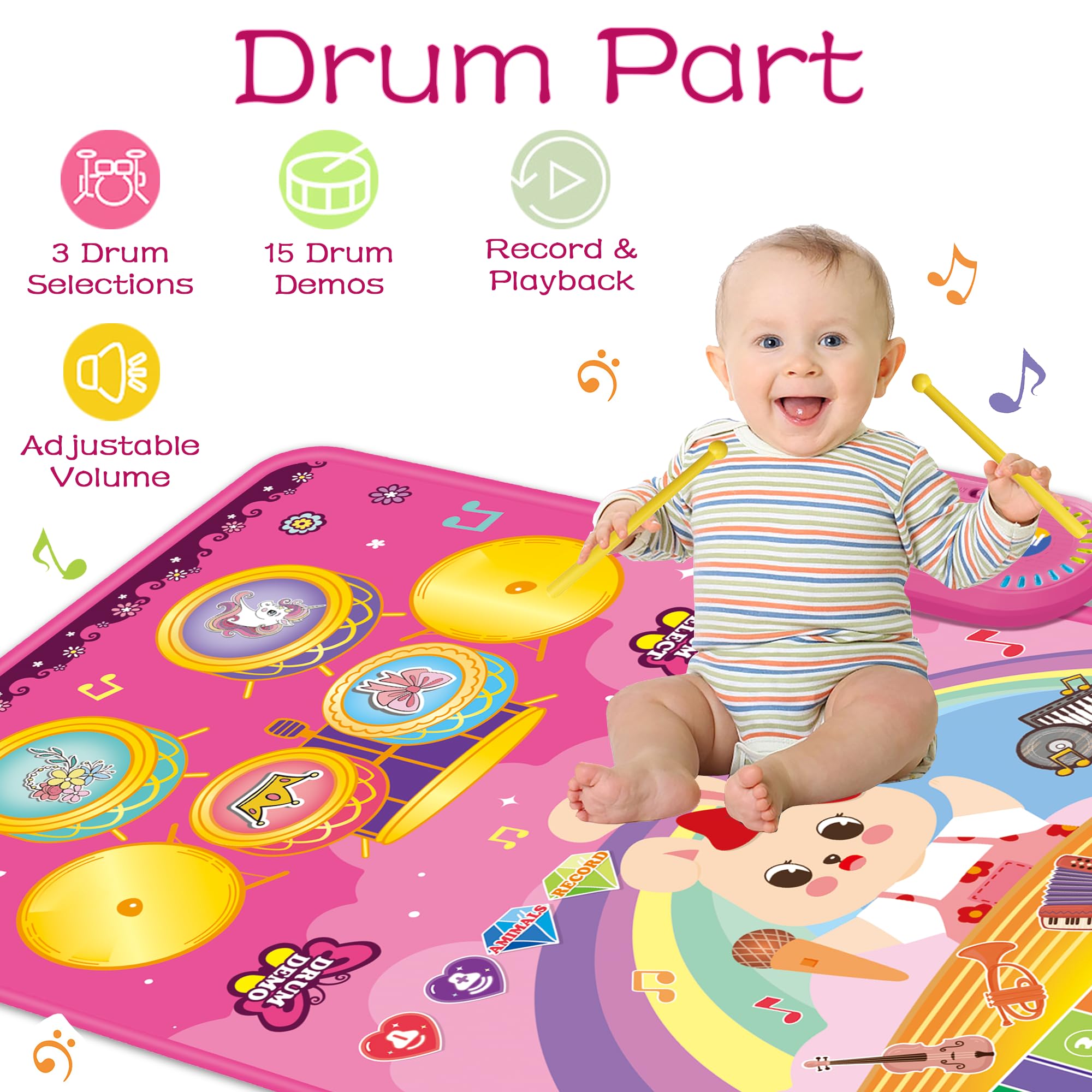 Foto 2 | Mat Musical Mat Richgv 3 En 1 Para Piano, 12 A 18 Meses - Venta Internacional.