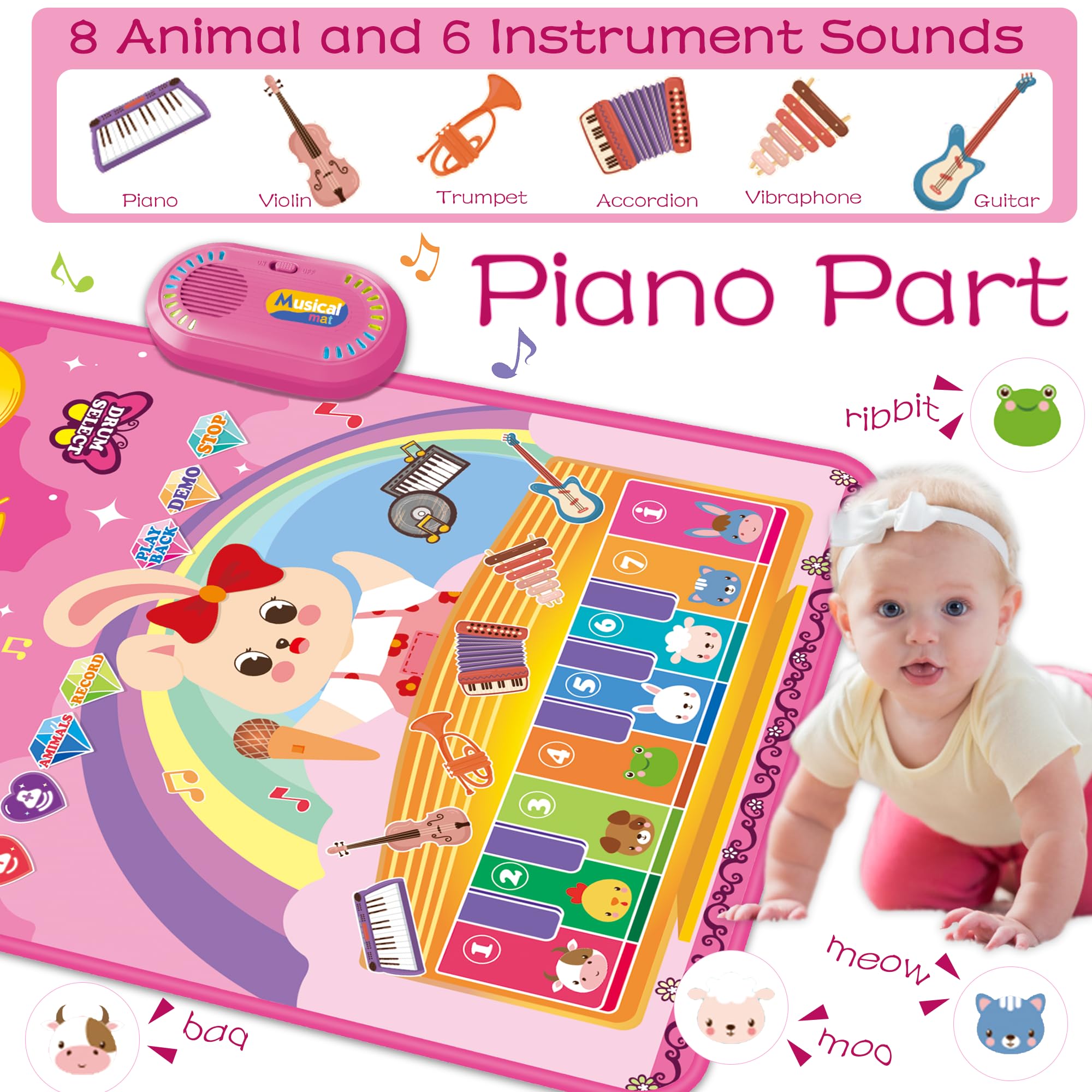 Foto 3 | Mat Musical Mat Richgv 3 En 1 Para Piano, 12 A 18 Meses - Venta Internacional.