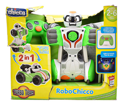Foto 2 pulgar | Robochicco Luz Y Sonido 2 En 1 Rc Turbo Team Chicco Cd