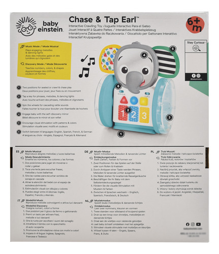 Foto 3 | Chase And Tap Earl Juguete Interactivo Gateo Baby Einstein