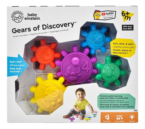 Foto 2 pulgar | Gears Of Discovery Engranes Con Succion Baby Einstein