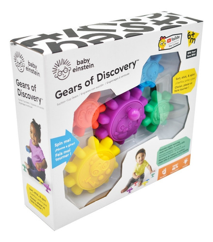 Foto 3 pulgar | Gears Of Discovery Engranes Con Succion Baby Einstein