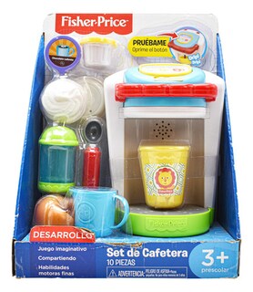 Foto 1 | Fisher Price Set De Cafetera 10pz Just Play Cd