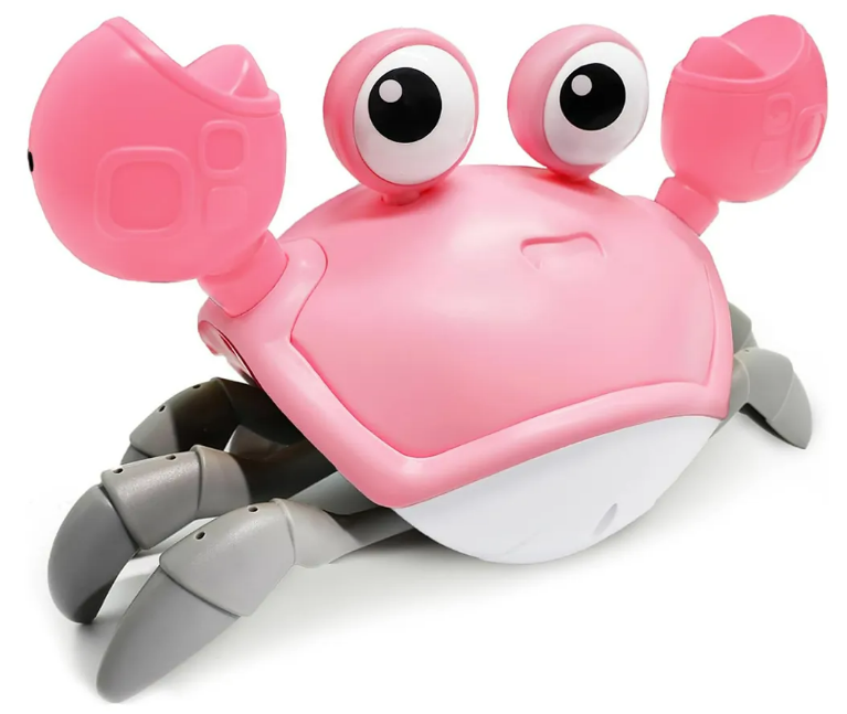 Xtellar Juguetes Educativos E Interactivos Cangrejo Rosa Sensorial Para Bebés