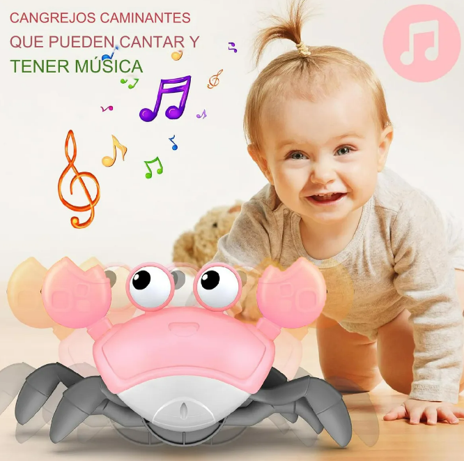 Foto 4 pulgar | Xtellar Juguetes Educativos E Interactivos Cangrejo Rosa Sensorial Para Bebés