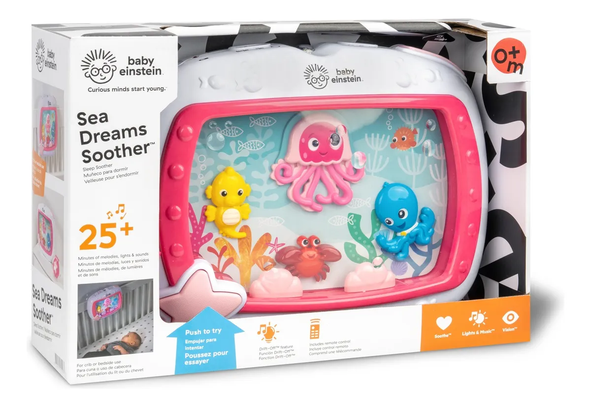 Foto 3 pulgar | Juguete Musical Baby Einstein Sea Dreams Soother Pecera Rosa